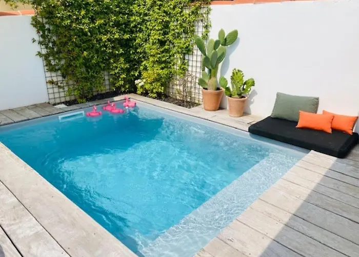 Maison 4 Cote Des Basques Avec Piscine فيلة *